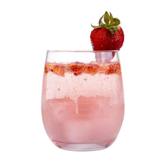 Bartender Premium Rose Quartz Gin Stones Set of 6 – Reusable, Odourless, Non-Diluting with Luxury Velvet Pouch